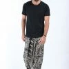 HaremPants.com Tribal Prints Drop Crotch Men's Harem Pants In Black