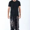 HaremPants.com Diamond Peacock Drop Crotch Men's Harem Pants In Black