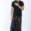 HaremPants.com Peacock Eye Drop Crotch Men's Harem Pants In Navy