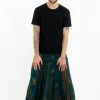 HaremPants.com Peacock Eye Drop Crotch Men's Harem Pants In Teal