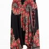 HaremPants.com Peony Mandalas Drop Crotch Men's Harem Pants In Black