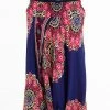 HaremPants.com Peony Mandalas Drop Crotch Men's Harem Pants In Indigo
