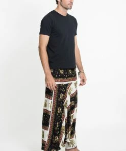 HaremPants.com Elephant Bliss Drop Crotch Men's Elephant Pants In Black 7 HaremPants.com Elephant Bliss Drop Crotch Men's Elephant Pants In Black
