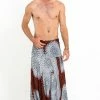 HaremPants.com Marble Mandalas Drop Crotch Men's Harem Pants In Brown