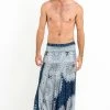 HaremPants.com Marble Mandalas Drop Crotch Men's Harem Pants In Indigo