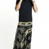 HaremPants.com Turtle Print Drop Crotch Men's Harem Pants In Gold