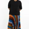 HaremPants.com Plus Size Boho Rust Striped Drop Crotch Men's Harem Pants