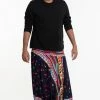 HaremPants.com Plus Size Triangles Drop Crotch Men's Harem Pants In Navy