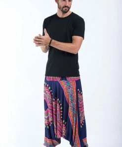 HaremPants.com Drop Crotch Harem Pants Dashiki Prints Drop Crotch Men's Harem Pants In Navy 9 HaremPants.com Drop Crotch Harem Pants Dashiki Prints Drop Crotch Men's Harem Pants In Navy
