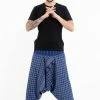 HaremPants.com Hill Tribe Elephant Men's Elephant Pants In Blue