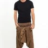 HaremPants.com Hill Tribe Elephant Men's Elephant Pants In Brown