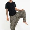 HaremPants.com Hill Tribe Paisley Print Men's Harem Pants In Black