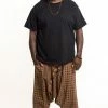 HaremPants.com Plus Size Hill Tribe Elephant Men's Elephant Pants In Brown