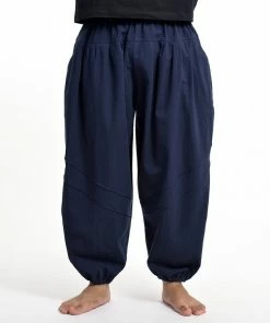 HaremPants.com Genie Men's Cotton Harem Pants In Navy