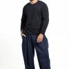 HaremPants.com Genie Men's Cotton Harem Pants In Navy