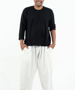 HaremPants.com Plus Size Genie Men's Cotton Harem Pants In White