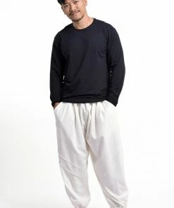 HaremPants.com Genie Men's Cotton Harem Pants In White