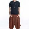 HaremPants.com Stone Washed Large Pockets Men's Harem Pants In Brick