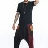 HaremPants.com Patchwork Cotton Men's Harem Pants In Black