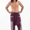 HaremPants.com Elephant Aztec Cotton Men's Harem Pants In Purple