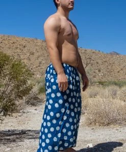 HaremPants.com Plus Size Polkadot Prints Men's Low Cut Cotton Harem Pants In Indigo Women's 8 HaremPants.com Plus Size Polkadot Prints Men's Low Cut Cotton Harem Pants In Indigo Women's