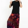 HaremPants.com Tie Dye Men's Spandex Cotton Low Cut Harem Pants In Purple