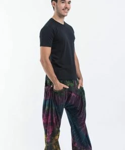 HaremPants.com Tie Dye Cotton Men Harem Pants In Green Indigo Men's 7 HaremPants.com Tie Dye Cotton Men Harem Pants In Green Indigo Men's