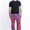 HaremPants.com Tie Dye Cotton Men Harem Pants In Pink