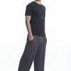 HaremPants.com Cotton Men Harem Pants In Solid Gray Men's