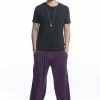HaremPants.com Cotton Men Harem Pants In Solid Purple Men's