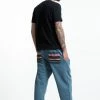 HaremPants.com Men's Terry Pants With Aztec Pockets In Blue Women's