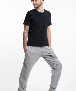 HaremPants.com Men's Terry Pants With Aztec Pockets In Gray