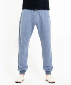 HaremPants.com Men's Terry Pants With Aztec Pockets In Light Blue Women's