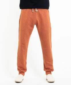 HaremPants.com Men's Terry Pants With Aztec Pockets In Orange