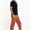 HaremPants.com Men's Terry Pants With Aztec Pockets In Orange