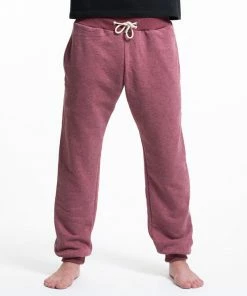 HaremPants.com Men's Terry Pants With Aztec Pockets In Red