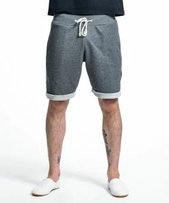 HaremPants.com Men's Terry Shorts With Aztec Pockets In Black