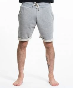 HaremPants.com Men's Terry Shorts With Aztec Pockets In Gray