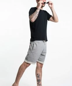 HaremPants.com Men's Terry Shorts With Aztec Pockets In Gray