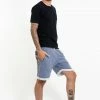HaremPants.com Women's Men's Terry Shorts With Aztec Pockets In Light Blue