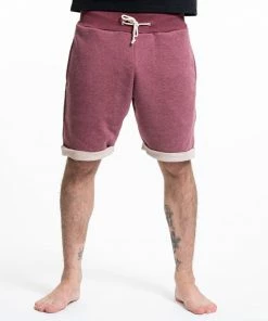HaremPants.com Men's Terry Shorts With Aztec Pockets In Red