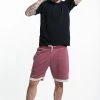 HaremPants.com Men's Terry Shorts With Aztec Pockets In Red
