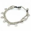HaremPants.com Hill Tribe Silver Bead And Swirl Charm Bracelets Handmade Bracelets
