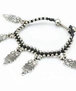 HaremPants.com Hill Tribe Silver Bead And Owls Charm Bracelets Summer Super Sale 2022