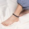 HaremPants.com Hand Made Fair Trade Anklet Three Strand Beads Black