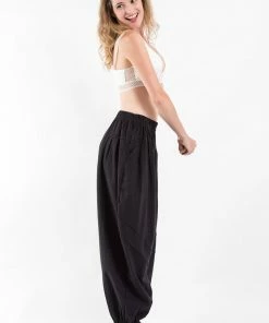 HaremPants.com Genie Women's Cotton Harem Pants In Black