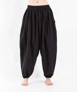 HaremPants.com Genie Women's Cotton Harem Pants In Black