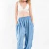 HaremPants.com Genie Women's Cotton Harem Pants In Light Blue