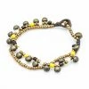 HaremPants.com Brass Bell And Multi Bead Double Strand Bracelets Summer Super Sale 2022