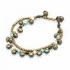 HaremPants.com Brass Bell And Multi Bead Double Strand Bracelets